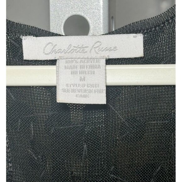 Charlotte Russe Women's Sequins Racerback Tank Black Size Medium Dress - Picture 2 of 4